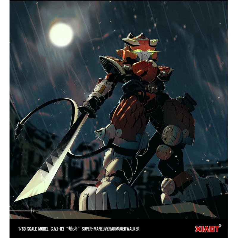 XiaoT Iron Roars C.A.T-03 Super-Maneuver Armored Walker Fire Robbery Iron Ninja Cat
