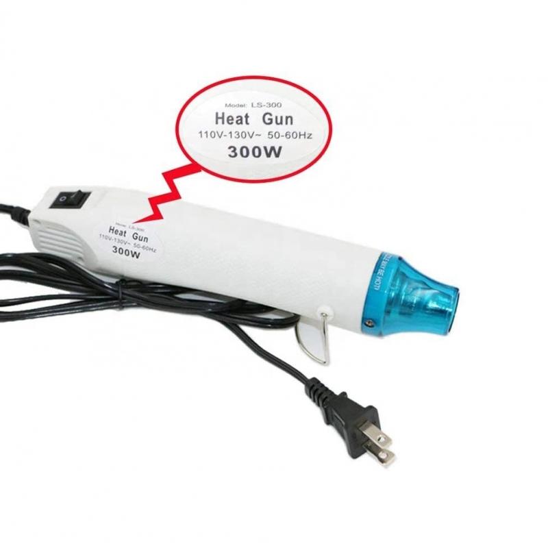 220V 300W Hand Hold Hot Air Heat Gun Blower Plastic Shrink Tube Gun Gum Remover with On/Off Switch UK Plug DIY Tool