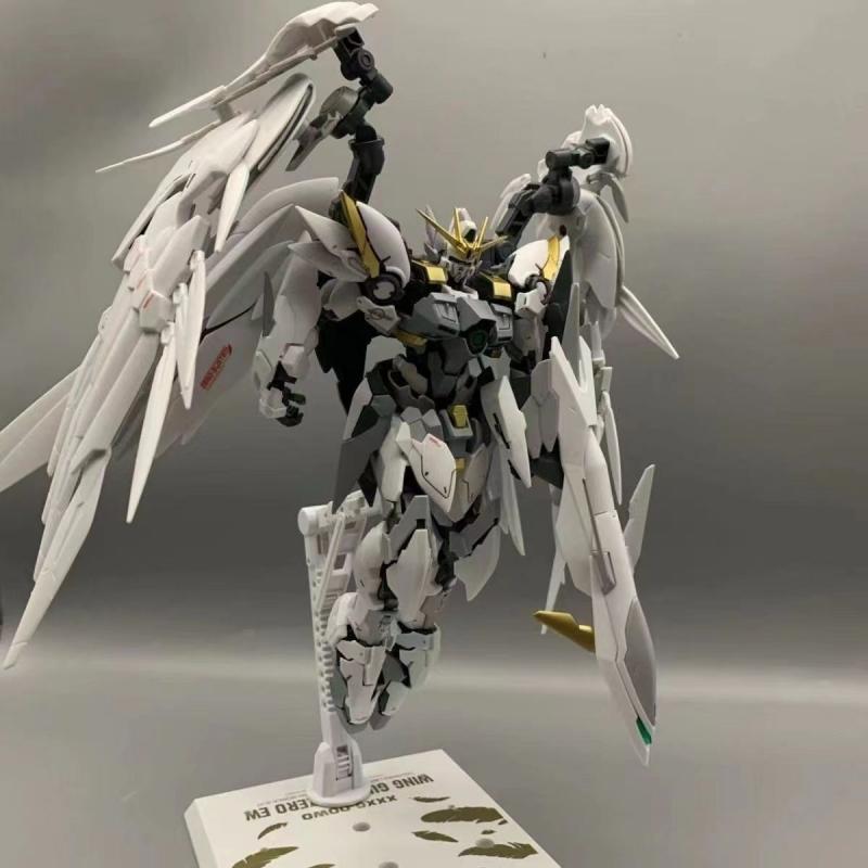 [M.J.H] HIRM Hi-Resolution alike Model 1/100 Wing Gundam Zero Ew [Grey Ver.] with Water Decal