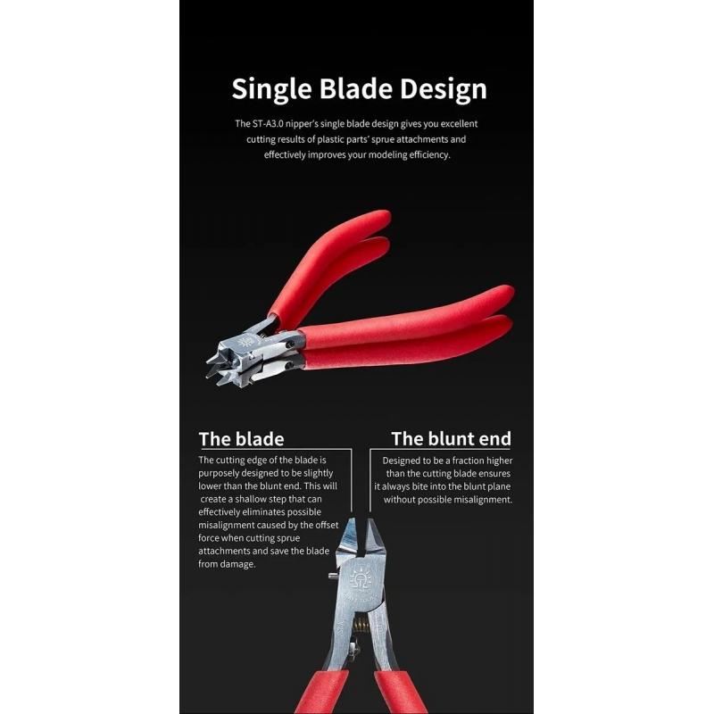 DSPIAE ST-A 3.0 Ultra Thin Single-Blade Side Cutters Nipper Plier Model Tool