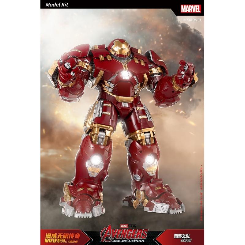 FONDJOY 1/7 Scale Infinity Saga Series Ironman Mark 44 Hulkbuster Plastic Model Kit with LED