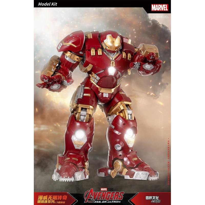 FONDJOY 1/7 Scale Infinity Saga Series Ironman Mark 44 Hulkbuster Plastic Model Kit with LED