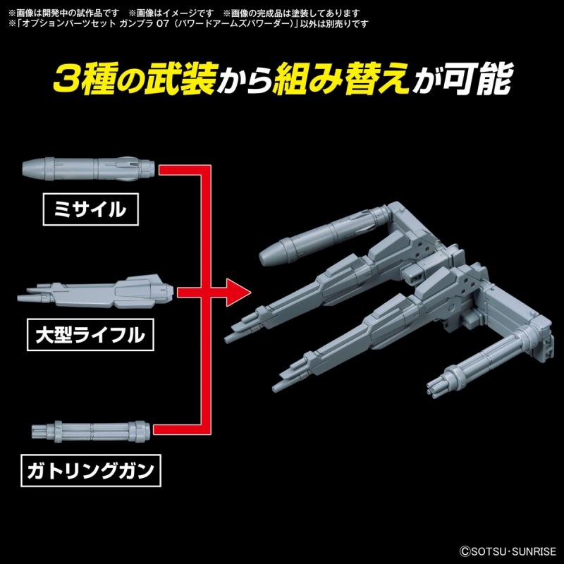 Option parts set Gunpla 07 (Powered Arms Powerder)