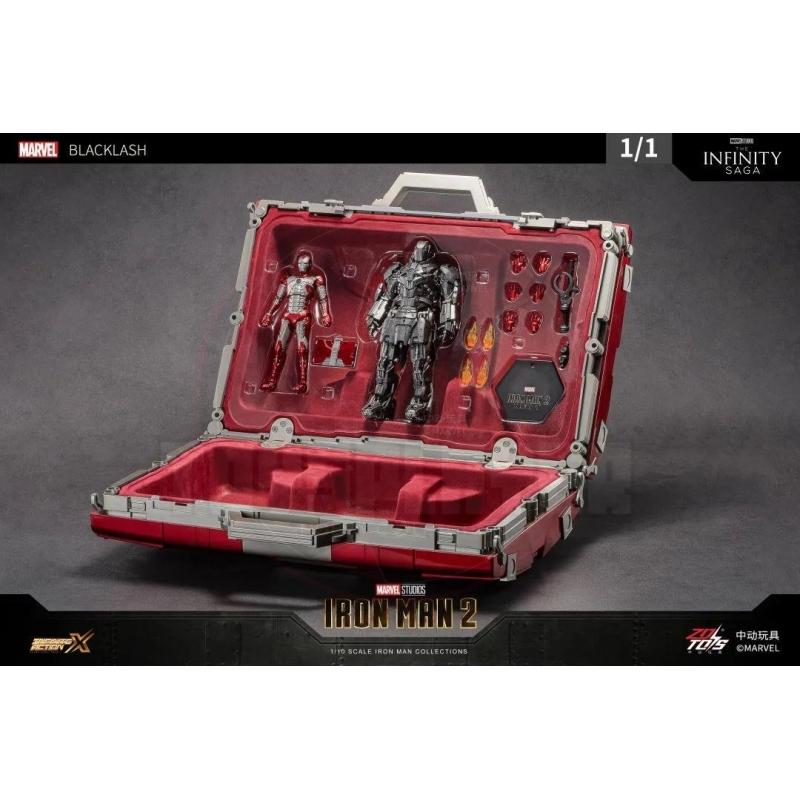 ZD Toys 1:1 Suitcase Iron Man Mark 5 And whiplash Set
