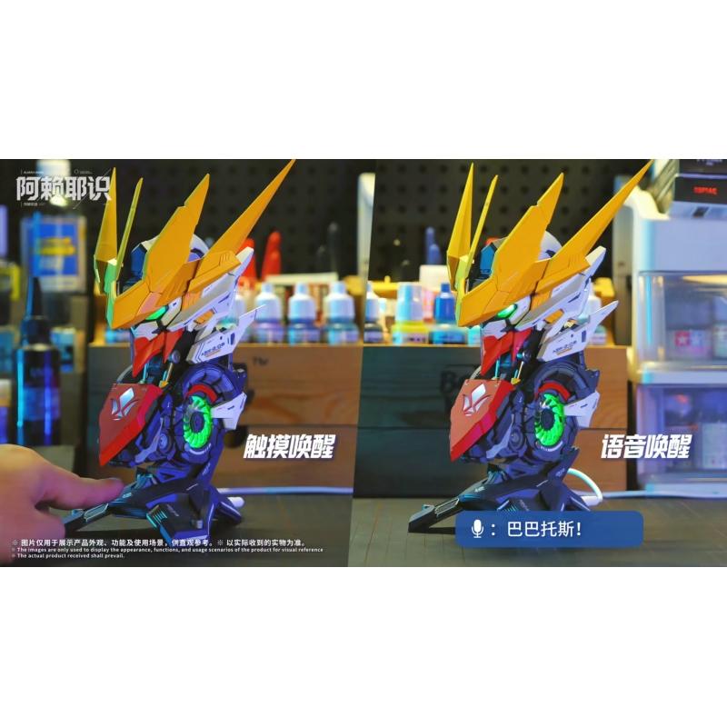 Arayashiki Technology Barbatos Lupus Head Bust with Sound Control RGB Lighting Effect