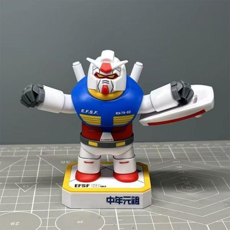 Chonker Fat Boy Model Magnetic Middle-aged RX-78-2 Assembly Model Kit with Base