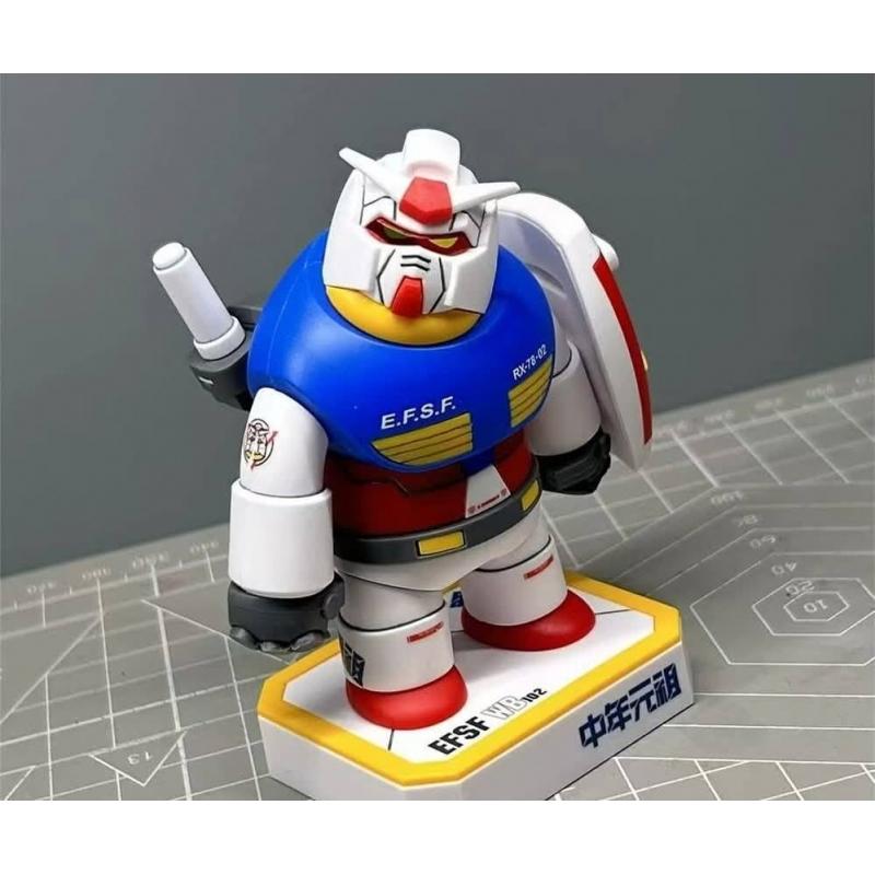 Chonker Fat Boy Model Magnetic Middle-aged RX-78-2 Assembly Model Kit with Base