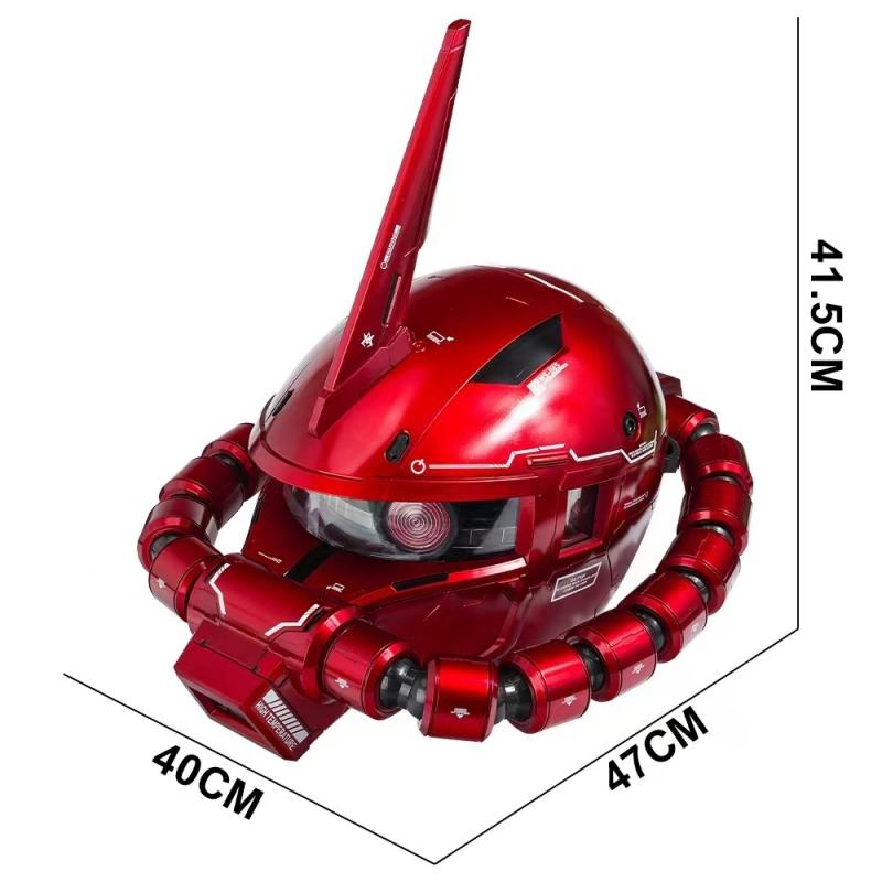 [Xingjie] Wearable Zaku Helmet, Painted with Transparent Red Automotive Paint