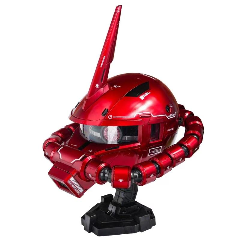 [Xingjie] Wearable Zaku Helmet, Painted with Transparent Red Automotive Paint