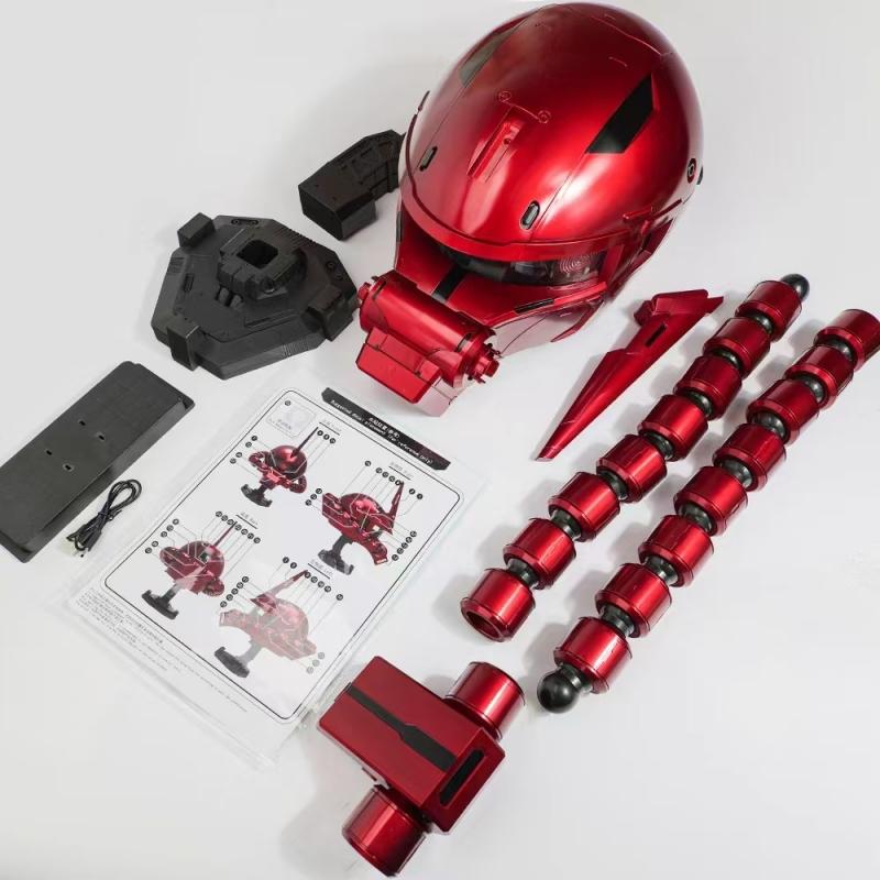 [Xingjie] Wearable Zaku Helmet, Painted with Transparent Red Automotive Paint
