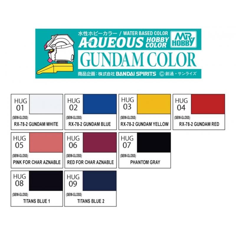 Mr Hobby Mr Aqueous Paint Gundam Color for Titans Blue 2