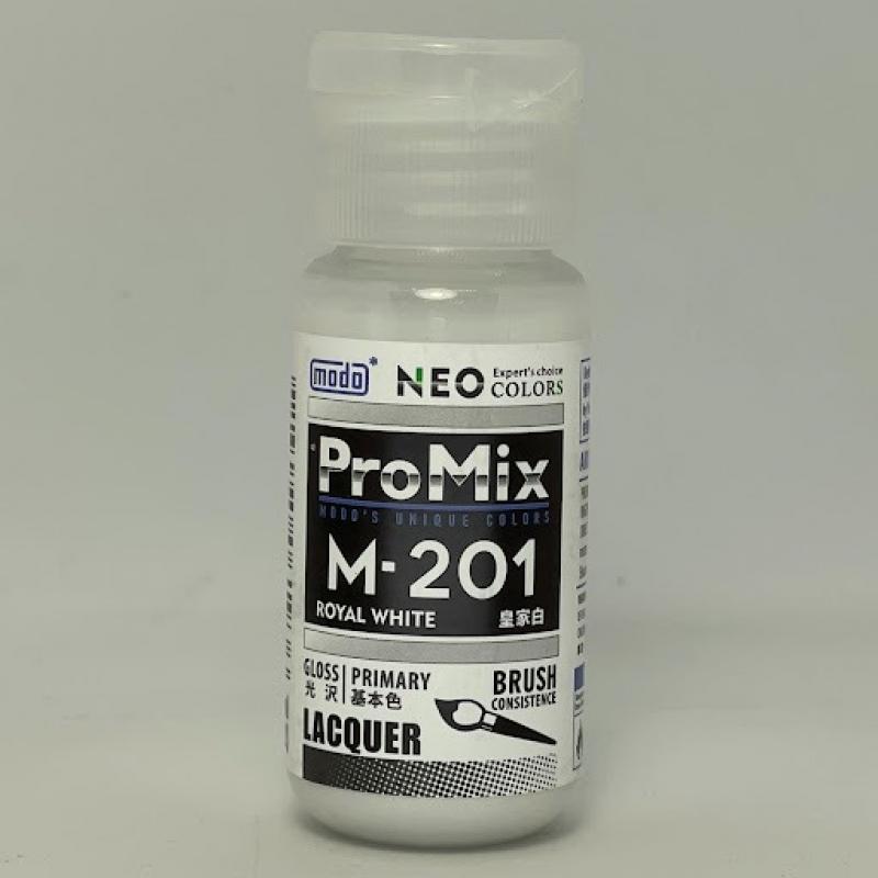 MODO ProMix Solvent Based Model Paint M-201 Royal White 30 ml