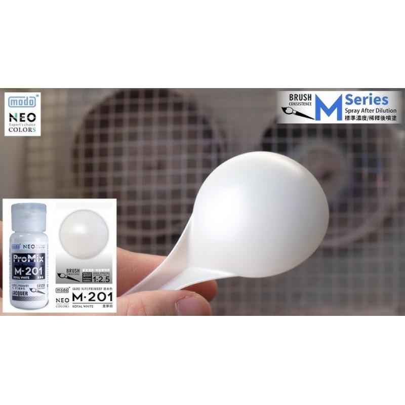 MODO ProMix Solvent Based Model Paint M-201 Royal White 30 ml