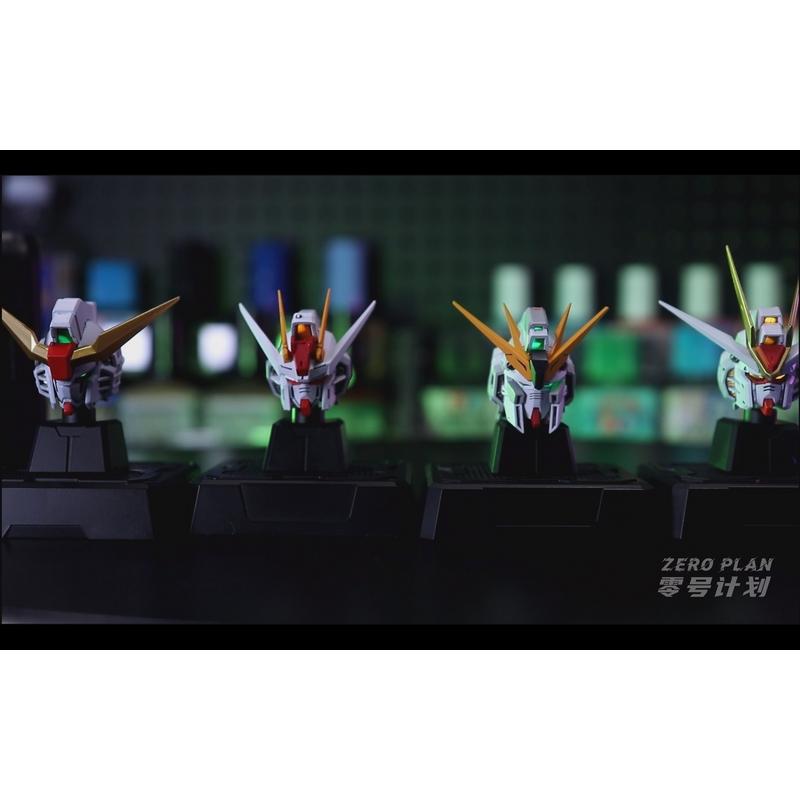 Zero Plan 1/100 GK Modified Pre-Painted Gundam heads (Destiny (with Spec II) + Strike Freedom + Strike + Nu Gundam)