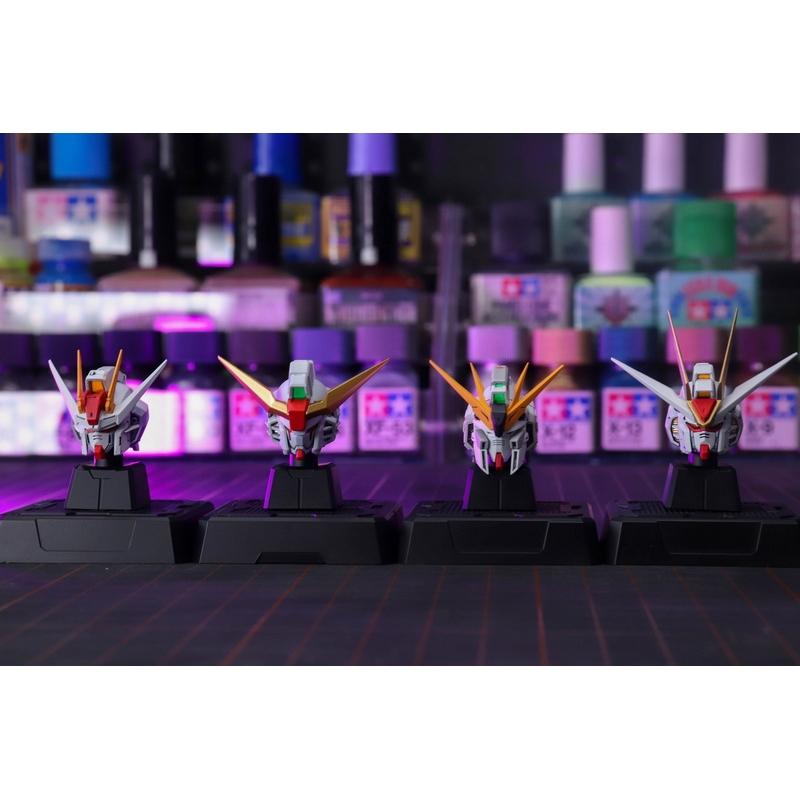 Zero Plan 1/100 GK Modified Pre-Painted Gundam heads (Destiny (with Spec II) + Strike Freedom + Strike + Nu Gundam)