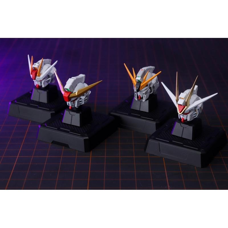 Zero Plan 1/100 GK Modified Pre-Painted Gundam heads (Destiny (with Spec II) + Strike Freedom + Strike + Nu Gundam)