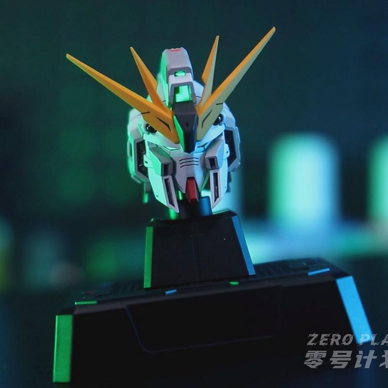 Zero Plan 1/100 GK Modified Pre-Painted Gundam heads (Destiny (with Spec II) + Strike Freedom + Strike + Nu Gundam)