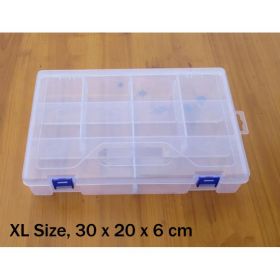 Gundam Multi-purpose 10 Compartment small parts storage Box - XL Size
