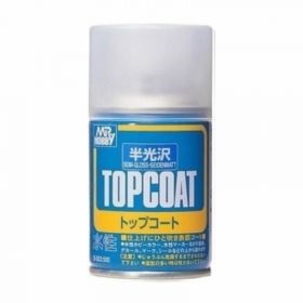 [B502] Mr Hobby Top Coat Semi Gloss 86ml Spray