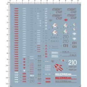 Water Decal for PG 1/60 MBF-02 Strike Rouge Gundam