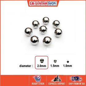 [Metal Part]  50pcs - Armor Detail-up 2mm Metal Silver Bead Ball Parts For MG HG Gundam Model