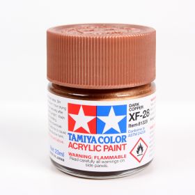 Tamiya Color Acrylic Paint XF-28 Dark Copper (23ML)