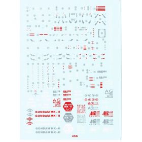 Water Decal for MG 1/100 RX-178 MK-II MK2 AEUG Gundam