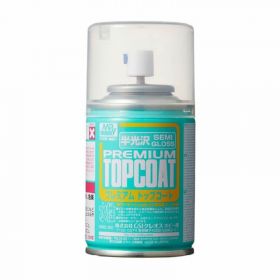 [B602] MR Hobby Premium Top Coat Semi Gloss 88ml Spray