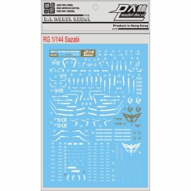 [Da Lin] Water Decal for RG 1/144 Sazabi