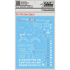 [Da Lin] Water Decal for RG 1/144 Char's Zaku