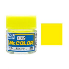 Mr. Hobby-Mr. Color-C172 Fluorescent Yellow Flat (10ml)