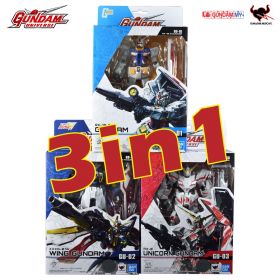 Tamashii Nations GundamUniverse 3in1 - RX-0 Unicorn Gundam, RX-78-2 Gundam & Wing Gundam
