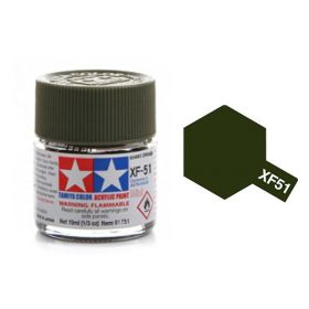 Tamiya Color Acrylic Paint XF-51 Khaki Drab (10ml)