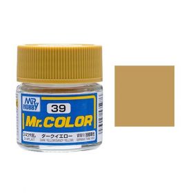 Mr. Hobby-Mr. Color-C039 Dark Yellow (Sandy Yellow) 3/4 Flat (10ml)