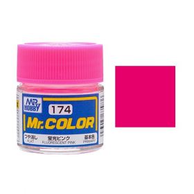 Mr. Hobby-Mr. Color-C174 Fluorescent Pink Flat (10ml)