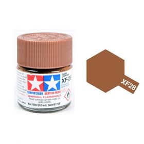 Tamiya Color Acrylic Paint XF-28 Dark Copper (10ml)
