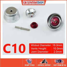 [Metal Part] Metal Thruster / Vents for Gundam Kit (C10, Red) (2 Units)