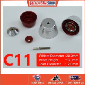 [Metal Part] Metal Thruster / Vents for Gundam Kit (C11, Red) (2 Units)