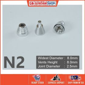 [Metal Part] Metal Thruster / Vents for Gundam Kit (N2, Silver) (2 Units)