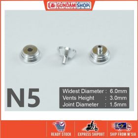 [Metal Part] Metal Thruster / Vents for Gundam Kit (N5, Silver) (2 Units)