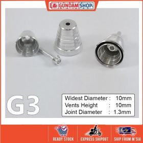 [Metal Part] Metal Thruster / Vents for Gundam Kit (G3, Silver) (2 Units)