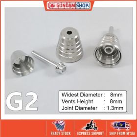 [Metal Part] Metal Thruster / Vents for Gundam Kit (G2, Silver) (2 Units)