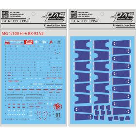 [Da Lin] Water Decal for MG 1/100 Hi-Nu / Hi-v RX-93 V2