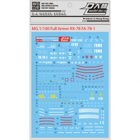 [Da Lin] Water Decal for MG 1/100 Full Armer RX-78 FA-78-1
