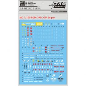 [Da Lin] Water Decal for MG 1/100 RGM-79SC GM Sniper