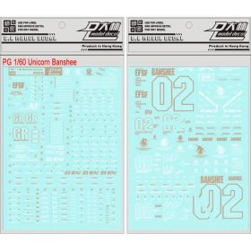 [Da Lin] Water Decal PG 1/60 Unicorn Banshee Gundam