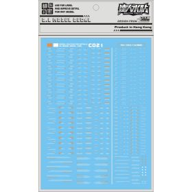 [Da Lin] Water Decal for Orange/White Caution Warning Sign - General Purpose