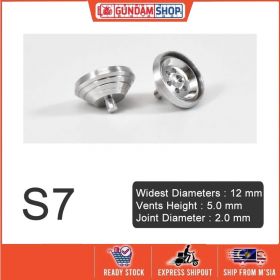 [Metal Part] Metal Thruster / Vents for Gundam Kit (S7, Silver) (2 Units)