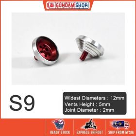 [Metal Part] Metal Thruster / Vents for Gundam Kit (S9, Silver, Red) (2 Units)