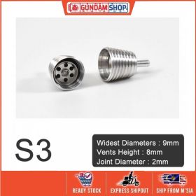 [Metal Part] Metal Thruster / Vents for Gundam Kit (S3, Silver) (2 Units)